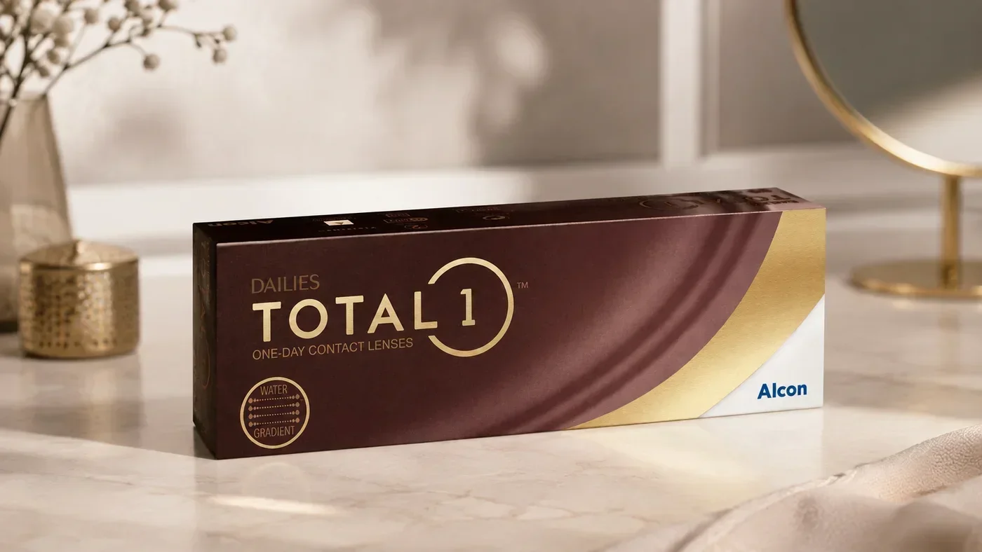 Balenie jednodenných kontaktných šošoviek Dailies Total 1