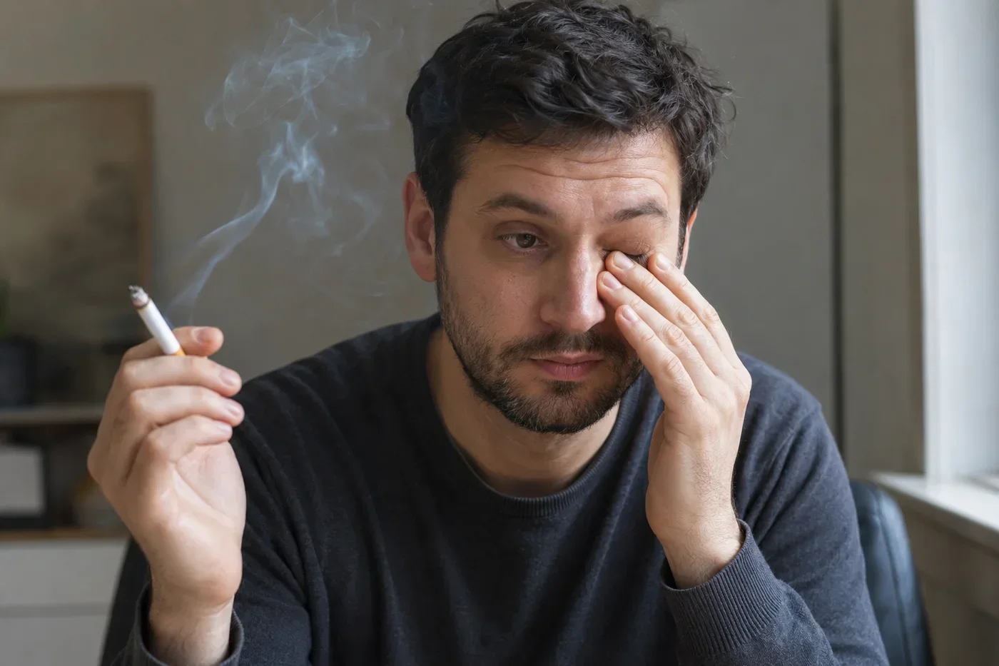 Hlavný obrázok k článku „Fajčenie a zrak: čo robí očiam“